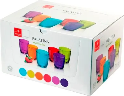 Immagine prodotto di Set 6 Bicchieri palatina cl 32 colori assortiti