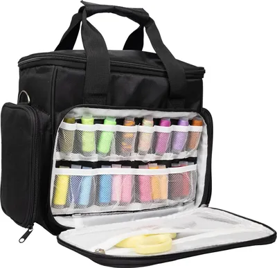 Obrázek produktu pro Taška na šicí stroj s uchy - praktické úložné tašky - 1 kus - 30 cm x 14 cm x 28 cm