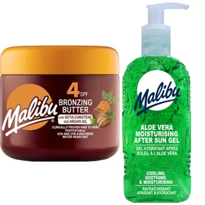 Image de Malibu Tanning Accelerator SPF4 300ML + Aloe After Sun Gel 200 ml