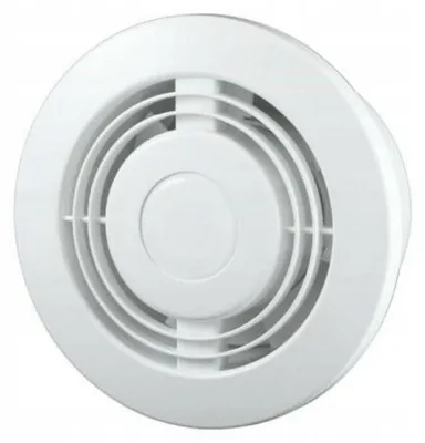 Imagen del producto de ELPlast KOMFORT 100B: Ventilador de pared y techo, color blanco, caudal de 100 m³/h