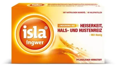 Obrázek produktu pro isla ingwer Neck Pastilles, 60 St. Pastillen