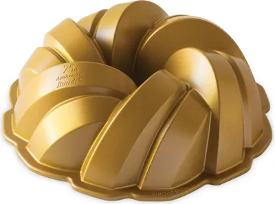 Obrázok produktu pre Nordic Ware Gugelhupf Forma na pečenie Woven Bundt Gold ø 27 cm / 3,5 l