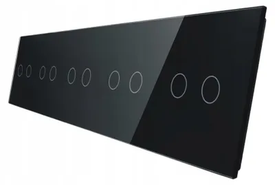 Produktbild von LIVOLO Glas Panel 10-fach Touchschalter Schwarz