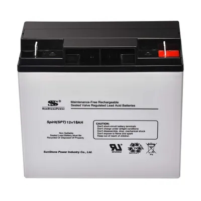 Produktbild von Sunstone 12V 18Ah AGM Backupbatterie Wartungsfreie Blei Akku M5 für Solaranlagen Speicher
