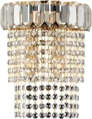 Immagine prodotto di Vladimir Applique in ferro e ottone dorato con strass 2 luci .22 P.14 BL263-AP2-OR
