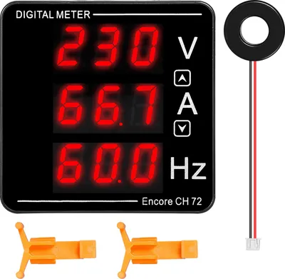 Obrázek produktu pro Multifunkční digitální střídavý voltmetr ampérmetr frekvenční měřič 50-500V 0-120A s LED displejem