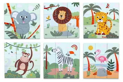 Obrázek produktu pro 2Kids Toys Dřevěné kostky Safari