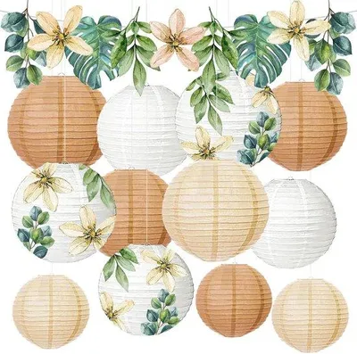 Produktbild von Lampions-Set aus Glas für Gartenfest und Hochzeit - 13er Set