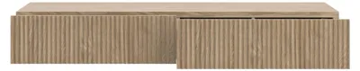 Produktbild von Selsey Schminktisch Makeup Tisch Frisiertisch Kosmetiktisch 110 cm Mit 2 Schubladen Hängend Eiche Geölt Nolie