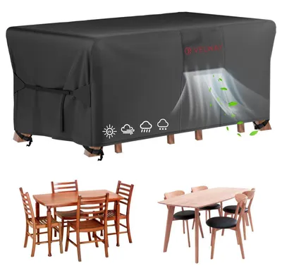 Produktbild von Gartenmöbel Abdeckung Wasserdicht 170x94x71cm 420D Oxford Gewebe Schwarz