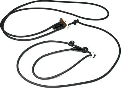 Produktbild von Mystique® Biothane Hunting Profi lautlos Umhängeleine 280cm Moxon 6mm schwarz Moxon mit Zugbegrenzung