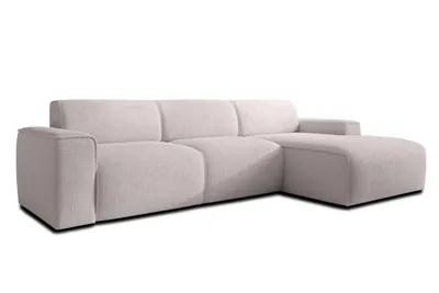 Image de AX LIVING Canapé forme L Didim mini creme 310 cm de large, élégant D