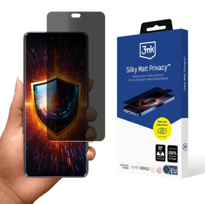 Produktbild von Honor 200 Pro – 3mk Silky Matt Privacy: Mattfolie mit Sichtschutz