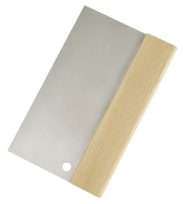 Produktbild von Kleberspachtel gerade Form glatte Zahnung 20 cm mit Holzrücken