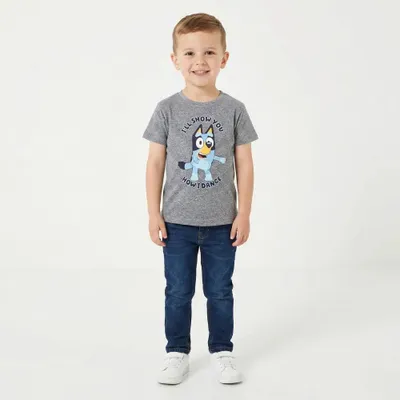 Produktbild von Bluey Bingo Kinder Jungen kurzarm T-Shirt Shirt – Grau / 116