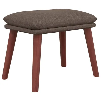 Zdjęcie produktu dla vidaXL Podnóżek Taupe 45x29,5x35 cm tkanina