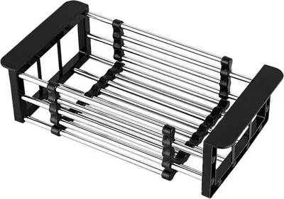 Produktbild von Famanu Abtropfgestell mit klappbarem Korb - 16 cm grau