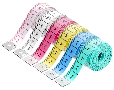 Imagen del producto de Cinta métrica 2 en 1, de 150 cm, de doble cara, para medir el cuerpo
