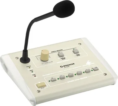 Immagine prodotto di Microfono da tavolo MONACOR ELA per il collegamento a PA-1120 e PA-1240 PA-1120RC