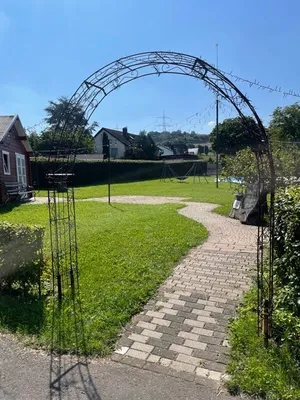 Obrázek produktu pro GardenAndPools Rose Arch Paris Round W-2,40 m Black Pergola Metal Rose Arch Garden Arch Rose Column Rose Arches Arco da Giardino Arches de Rose