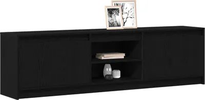 Produktbild von "2026 Aktion"TV-Board - Fernsehtisch - TV-Einheiten 2 pcs Schwarz 180 x 34 x 50 cm Holzwerkstoff - DEMöbel2133021