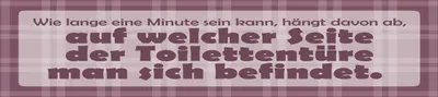 Produktbild von vianmo Holzschild 10x46 cm Wie lang eine Minute sein kann