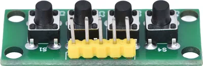 Image de 4 Pin Keyboard Module 4 Independent Buttons Keypad Control Switch for Electronic Experiment