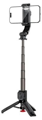 Immagine prodotto di Acefast, treppiede per selfie, con Bluetooth, estensibile fino a 63 cm, apertura automatica, colore nero