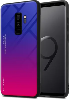 Produktbild von Cadorabo Hülle für Samsung Galaxy S9 PLUS Schutz Hülle in Schwarz Handyhülle TPU Etui Cover Case Tempered Glas