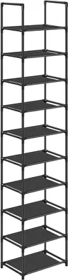 Produktbild von In And OutdoorMatch Schuhregal Metall Cordie - 10 Paar Schuhe - Schuhschrank - 33x33x173 cm