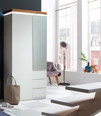 Produktbild von Garderobenschrank Schrank Flurschrank Dielenschrank Kleiderschrank "Lisa I"