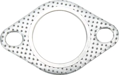 Image de 1,75 pouce Joint de bride de tuyau d'échappement 2 vis Acier perforé Universel pour coude de turbulateur vers le bas Tuyaux