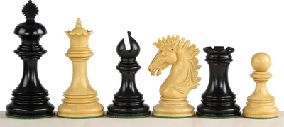 Produktbild von Sunrise Schachfiguren 4,25 Zoll Ebenholz