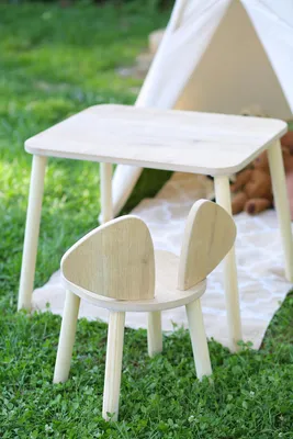 Zdjęcie produktu dla Skye Decor, Mickey Chair - Brown, krzesła dziecięce, brązowy, MDF, 30 x 30 x 25 cm