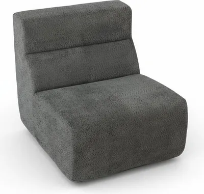 Produktbild von Bodenstuhl mit Hochdichtem Schaumstoff – Ergonomischer Bodensessel aus Einteiligem 35D Kern, Lazy Sofa Meditationsstuhl Darkgrey