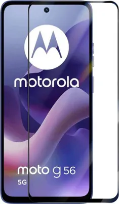 Produktbild von Motorola Moto G56 Displayschutz - Coverup Full-Cover 9H Panzerglas - Schwarz