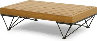 Immagine prodotto di Tavolo chic in legno Arredo per esterni Tavolo da giardino Elegante tavolino da caffè