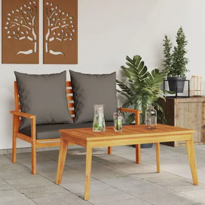 Produktbild von CLORIS Gartensofa-Set mit Kissen Massivholz Akazie 366382