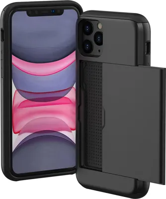 Image de imoshion Coque arrière avec porte-cartes pour l'Apple iPhone 11 Pro - Noir