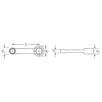 Produktbild von STAHLWILLE 447-10, 10 mm, 3/8", Grau, Stahl, Matte, 40 g