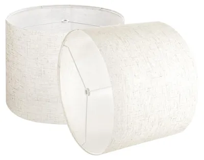 Obrázok produktu pre VEVOR tienidlo bubon 33 x 33 x 25 cm (hore x dole x vysoko), 2 ks stredne veľké náhradné tienidlá z ľanu + PVC, tienidlo pre stolové lampy stojacie lampy závesné lampy (svetlý ľan)