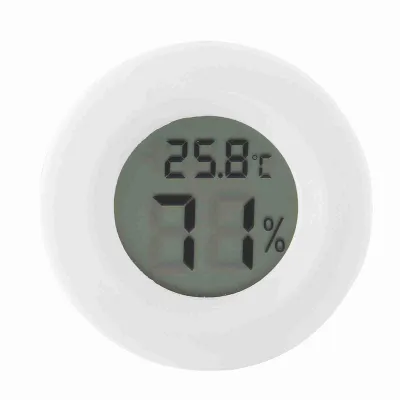 Produktbild von Mini digitální LCD teploměr vlhkoměr kulatý tvar měřič teploty vlhkosti pro plazy