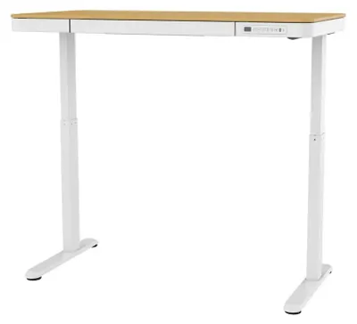Zdjęcie produktu dla Activejet Biurko z elektryczną regulacją wysokości ET119W-C biały/dąb. Wymiar blatu 140 x 70 cm.
