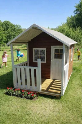 Produktbild von Holzgartenhaus 237x139x165 Kinderspielhaus Spielhütte für Kinder #4448