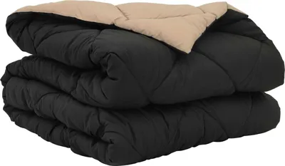 Produktbild von vidaXL Sommerdecke 200 x 135 cm Sommer 200 gsm Schwarz und Taupe