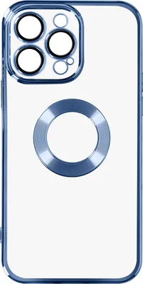 Produktbild von Avizar, Silikonhülle im Chrome-Style für Apple iPhone 14 Pro, Blau
