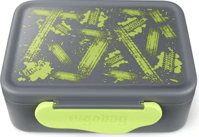Image de Boîte à goûter Ergobag Speed en plastique, avec compartiment de séparation, lavable au lave-vaisselle