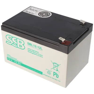 Produktbild von SSB SBL12-12L 12V 12Ah Bleiakku AGM Blei Gel Akku
