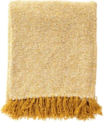 Produktbild von Dutch Decor Wohndecke Gewebt Sally 140x180 cm Gelb