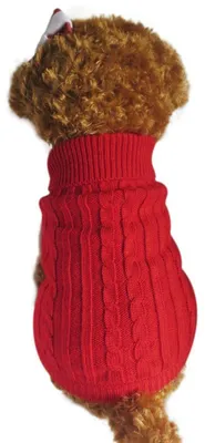 Obrázek produktu pro Teplý psí svetr, kabát, bunda, vesty pro malé a střední psy, červená barva, velikosti XS-L